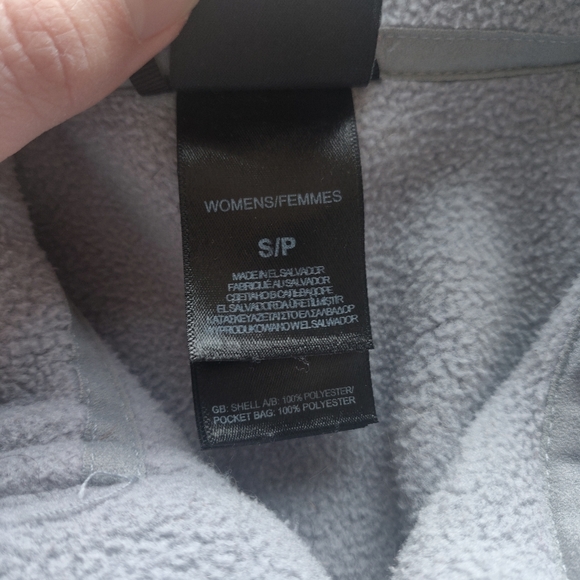 The North Face Women's Fleece Jacket Size Small Gray With Orange Full Zip - Picture 4 of 9